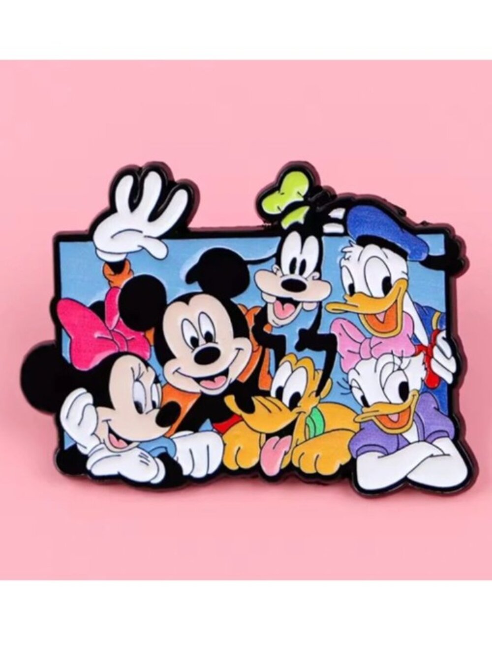 DISNEY‎ Fab Five + Pluto Trading Pin (BRAND-NEW & SO CUTE!)